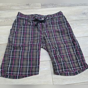 The North Face burmuda shorts plaid Casual Hiking Trekking Shorts Women's